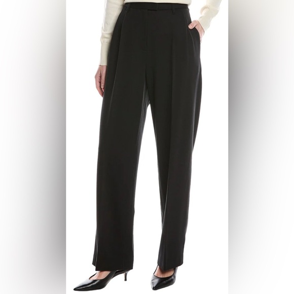 NWT $358 RAG & BONE New York Black Marina Ponte Pant Women’s Small Wide Leg NEW - Picture 1 of 13